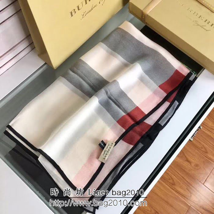 BURBERRY巴寶莉原單 獨家正品 皇室御用真絲圍巾  LLWJ6097